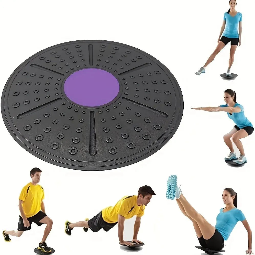 Yoga Balance Board Fitness Core Trainer Sensory Rehabilitation Exercise Equipment for Home Gym