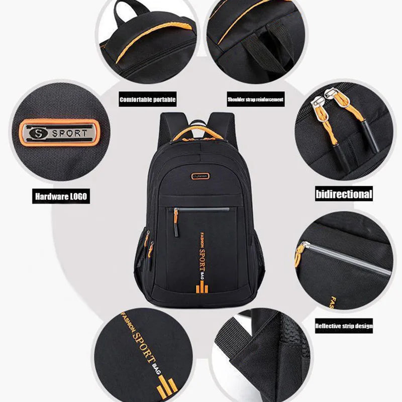 Unisex Large Capacity Travel Backpack School Bag Laptop Bag Casual Daypack for Men and Women