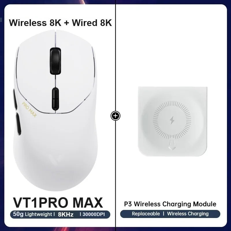 RAPOO VT3Pro Wireless Gaming Mouse 59g Lightweight 26000DPI 8KHz Polling 9 Programmable Buttons