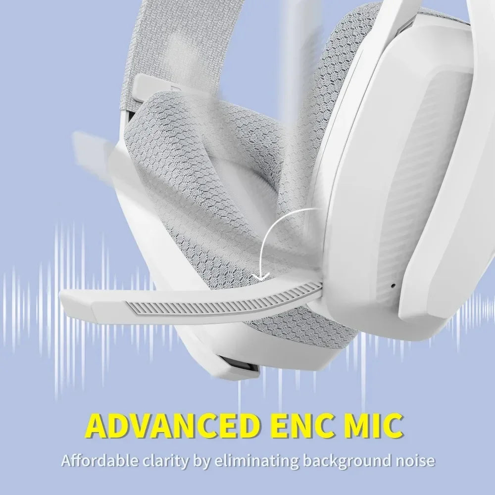 BINNUNE BW06 gaming headset with advanced ENC mic for clear communication and noise cancellation.