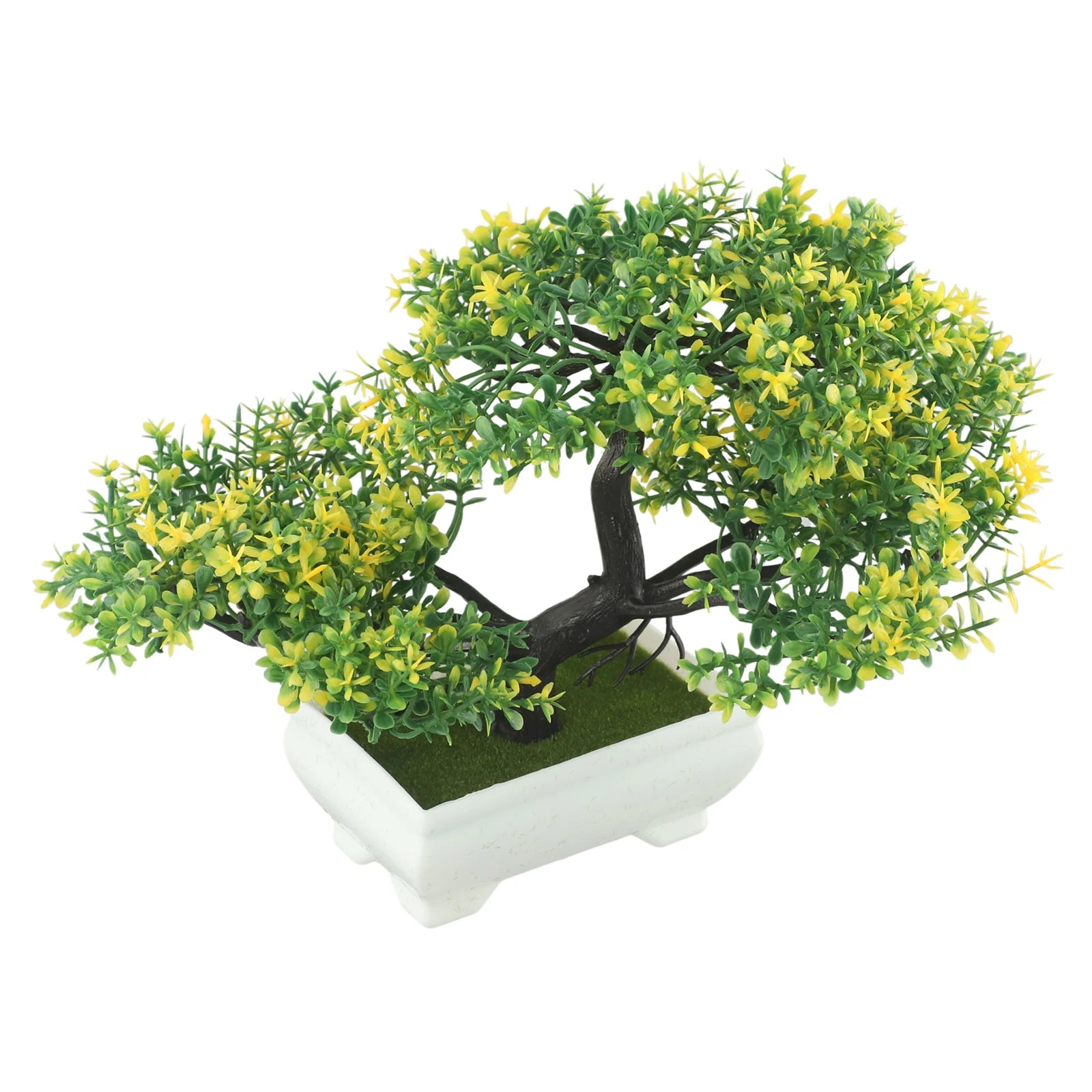 Artificial Bonsai Tree Pot Fake Plant Flowers Potted Ornament for Home and Office Garden Decor