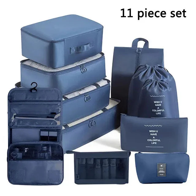Folding Storage Bags Set for Clothes, Shoes, Toiletries | Packing Cubes for Travel, Dorms & Home