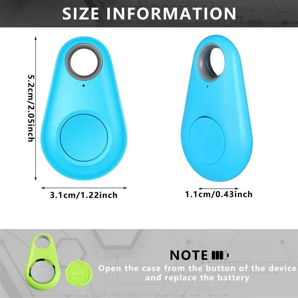 Mini GPS Tracker Smart Anti-Lost Alarm for Pets, Kids, Bags, Wallets & Keys – Wireless Locator