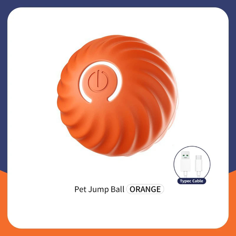 Smart Toy Ball – USB Rechargeable Interactive Bouncing Ball for Dogs & Cats, Durable & Safe