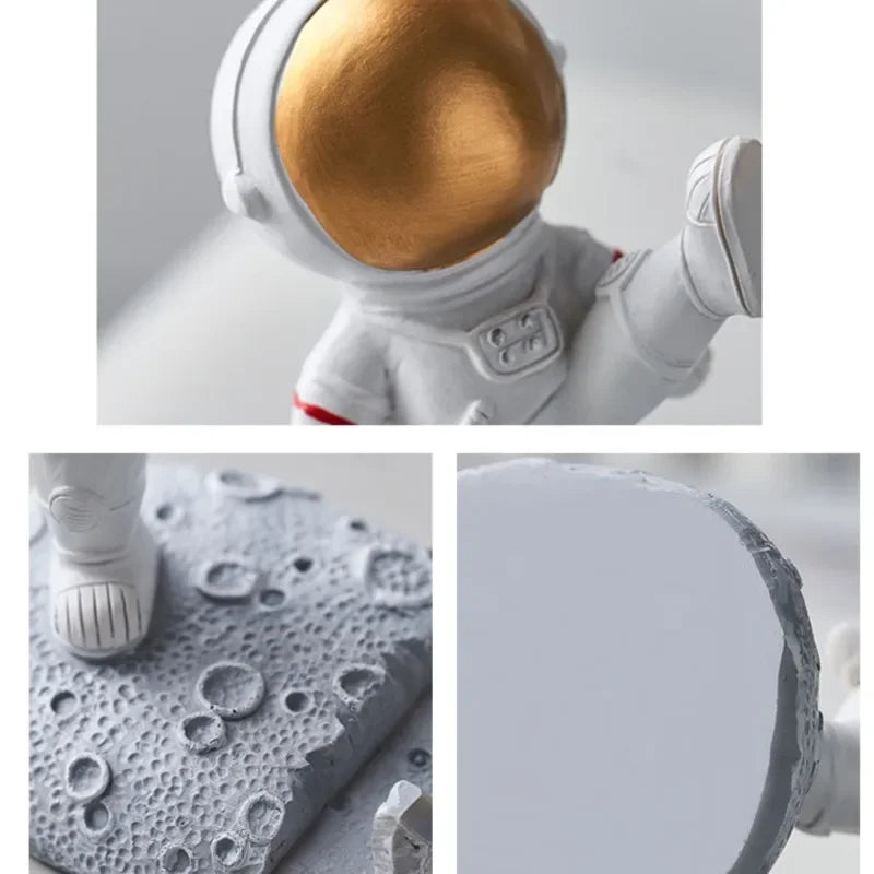 Nordic Astronaut Resin Mobile Phone Stand – Stylish Desk Holder and Unique Office Gift Idea