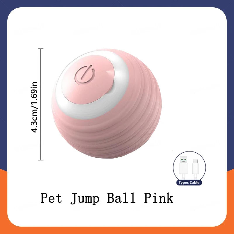 Smart Toy Ball – USB Rechargeable Interactive Bouncing Ball for Dogs & Cats, Durable & Safe