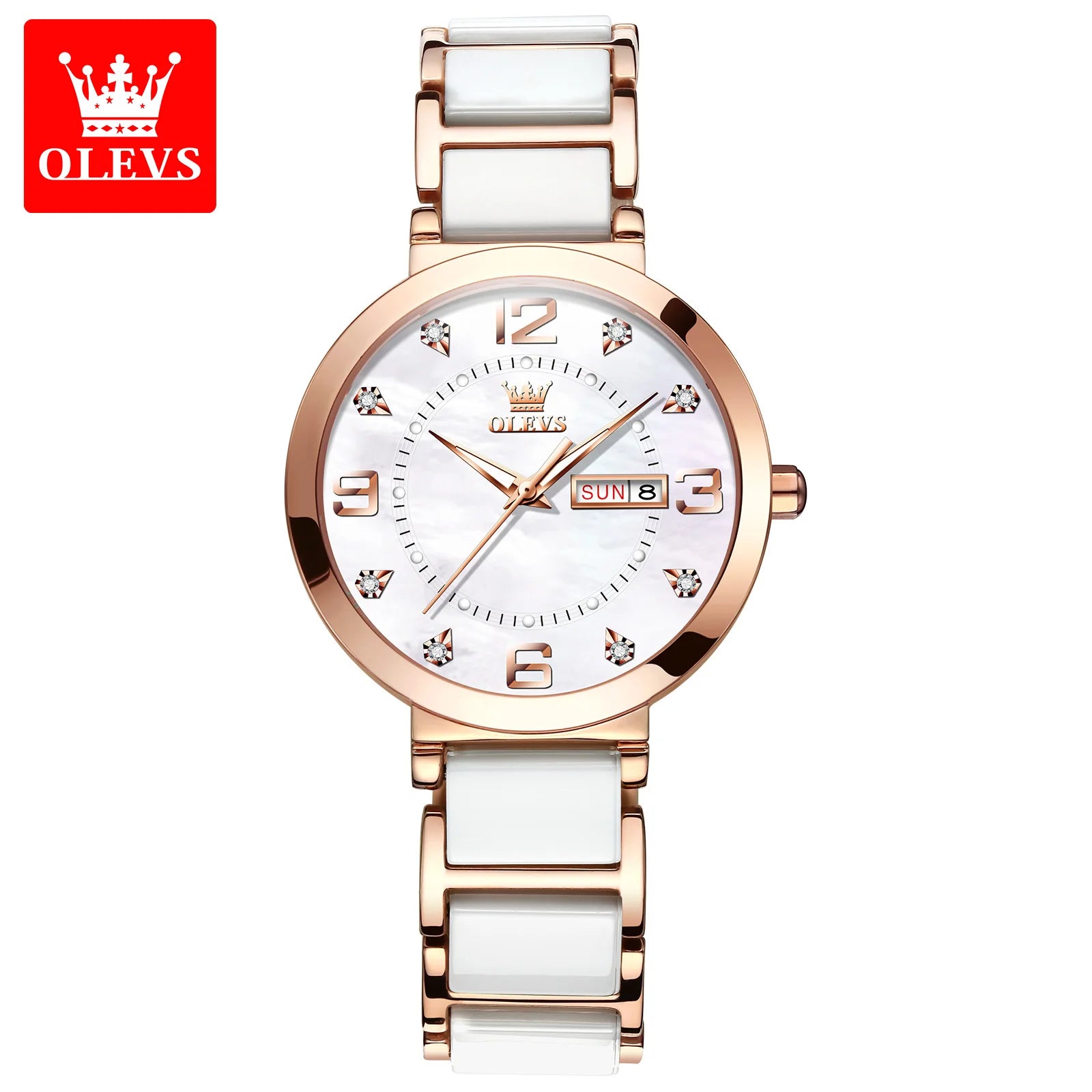OLEVS Women’s Luxury Bracelet Watch Waterproof Quartz Elegant Fashion Ladies Wristwatch Reloj Mujer