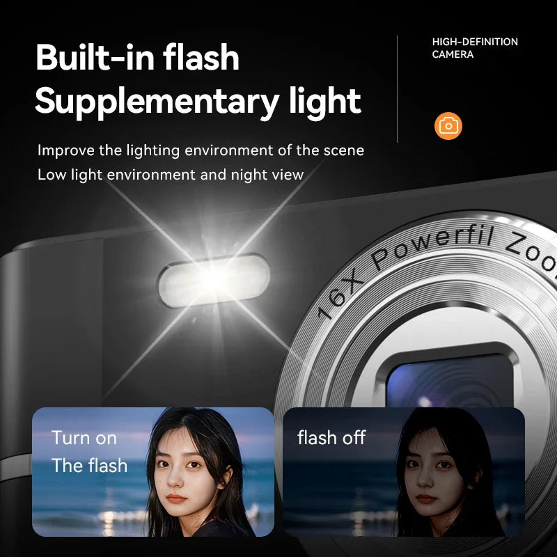 XIAOMI 4K Digital Camera 50MP 16X Zoom Outdoor Anti-Shake Video Recorder Waterproof Shockproof