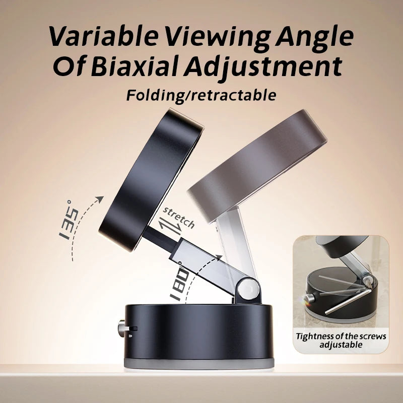 Foldable Magnetic Phone Holder Mini Vacuum Double-Sided Suction Cup Stand for all Smartphones