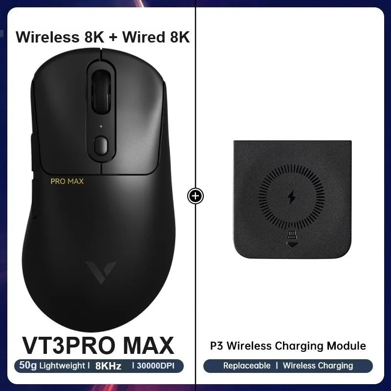 RAPOO VT3Pro Wireless Gaming Mouse 59g Lightweight 26000DPI 8KHz Polling 9 Programmable Buttons