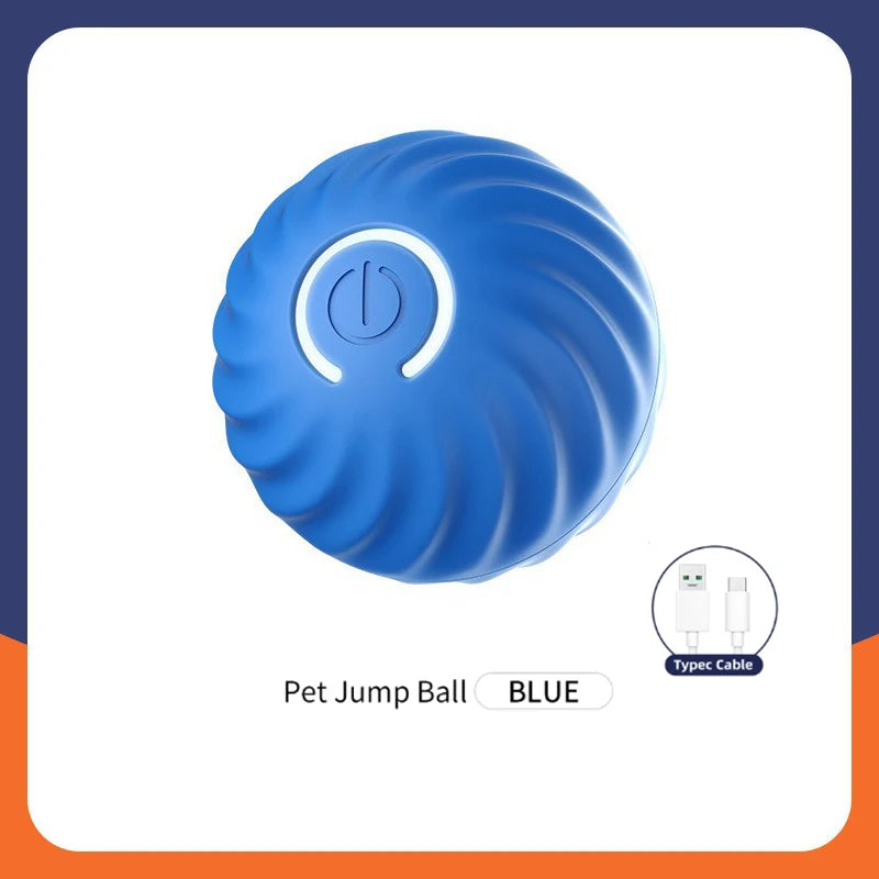 Smart Toy Ball – USB Rechargeable Interactive Bouncing Ball for Dogs & Cats, Durable & Safe