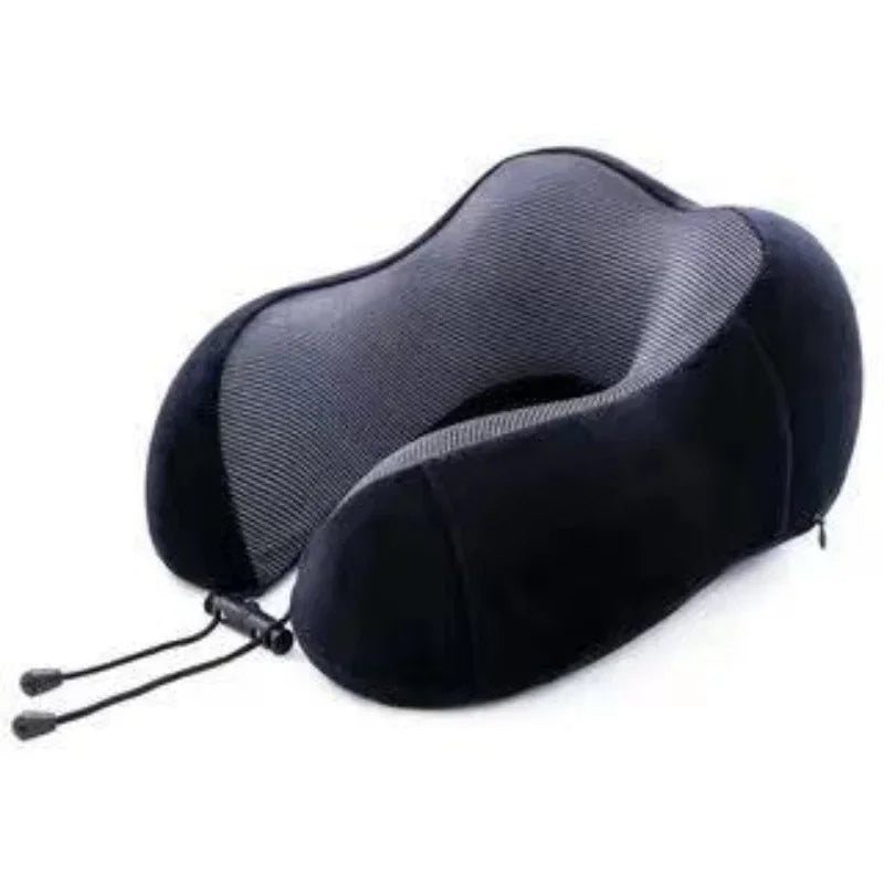 Travel Neck Pillow U-Shaped Memory Foam for Airplane, Sleeping, Cervical Support and Comfort