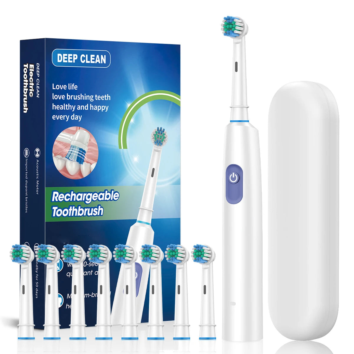 REVOLVE ELECTRIC TOOTHBRUSH – Rechargeable 5-Mode Waterproof Toothbrush for Deep Cleaning & Whitening
