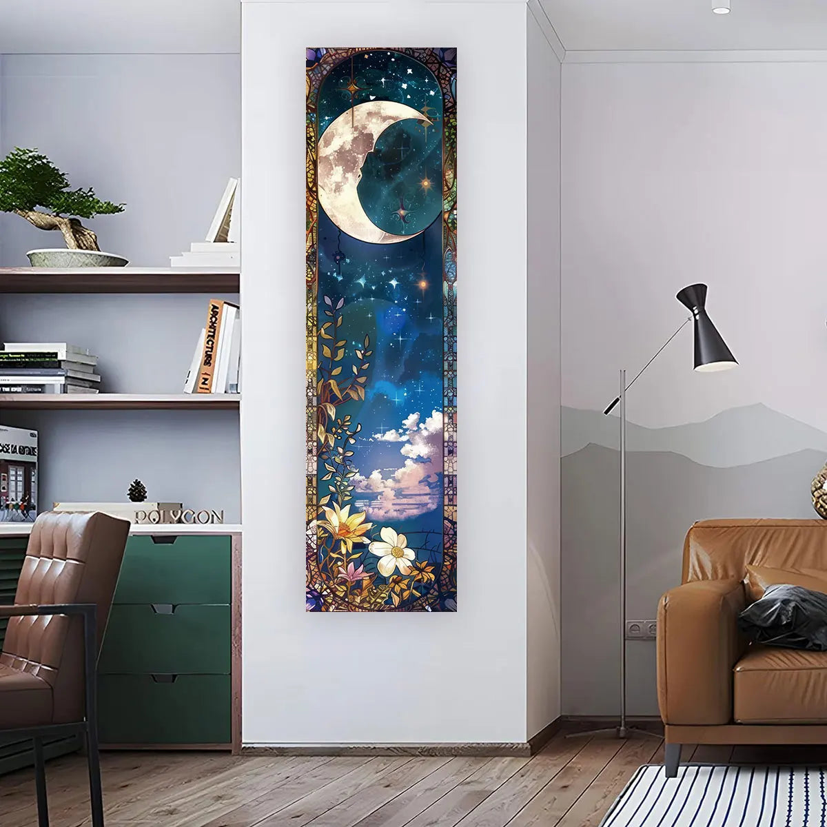 Gothic Witchy Sun Moon Tapestry Wall Hanging Aesthetic Bedroom Living Room Decor Celestial Wall Art