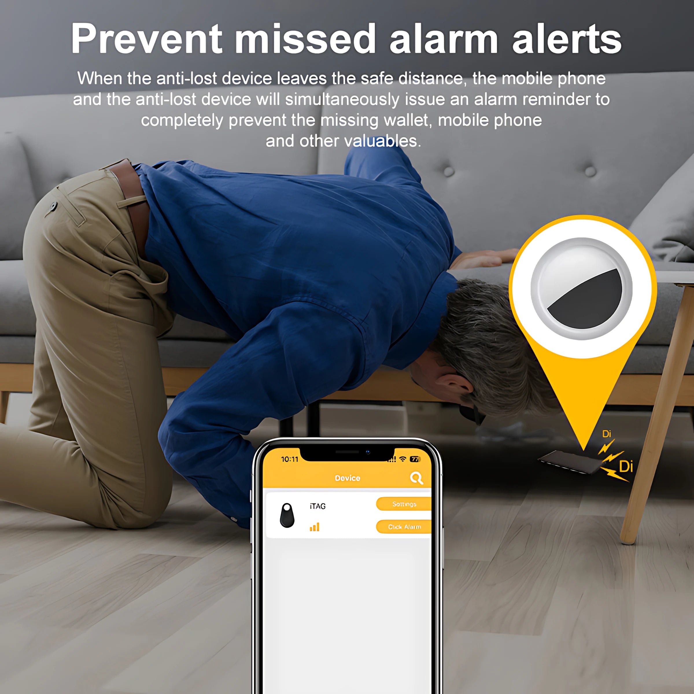 iTAG Mini Tracker Smart Tag Bluetooth 4.0 Locator for Keys, Pets, Wallets & Suitcases (iOS & Android)