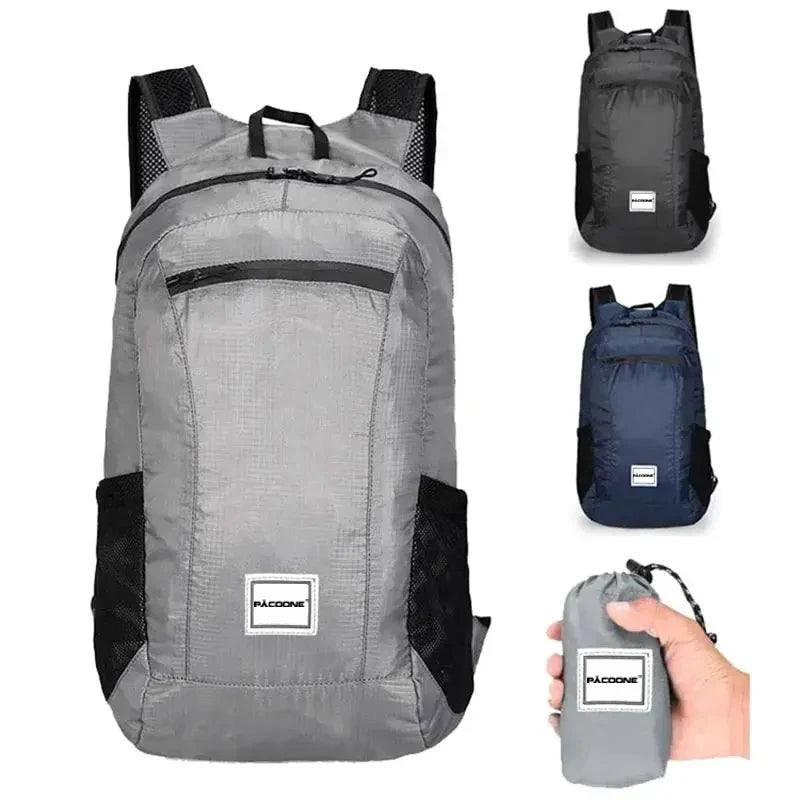 PACOONE 20L Ultralight Waterproof Hiking Backpack Foldable Portable Outdoor Travel Bag for Men Women