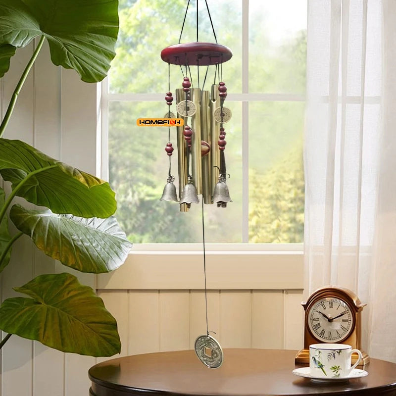 Large Metal Wind Chime Tubes Bells Church Bell Outdoor Garden Home Hanging Decor Symbol of Luck