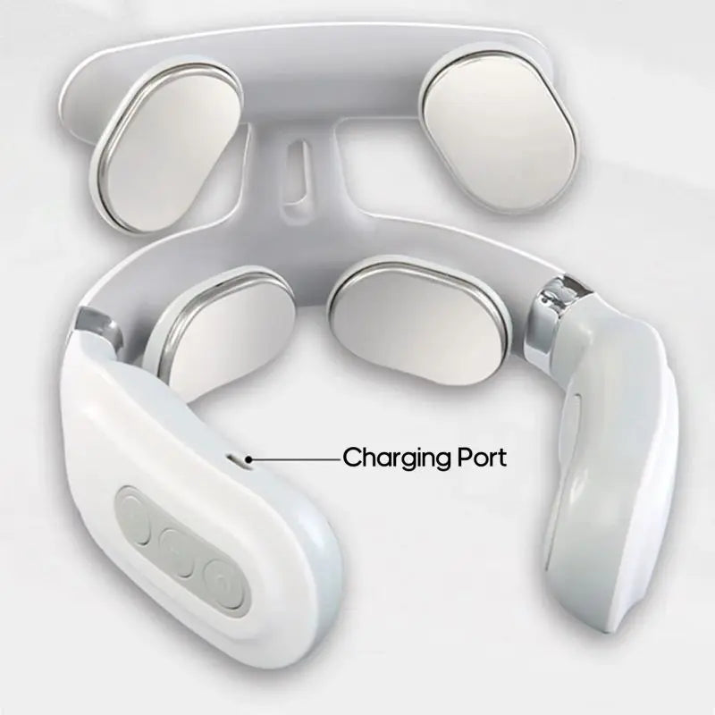 4-Head Intelligent Neck Massager – USB Charging, Strength Adjustment, Heating Function, Neck Care