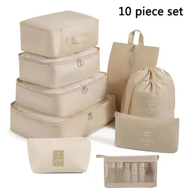 Folding Storage Bags Set for Clothes, Shoes, Toiletries | Packing Cubes for Travel, Dorms & Home