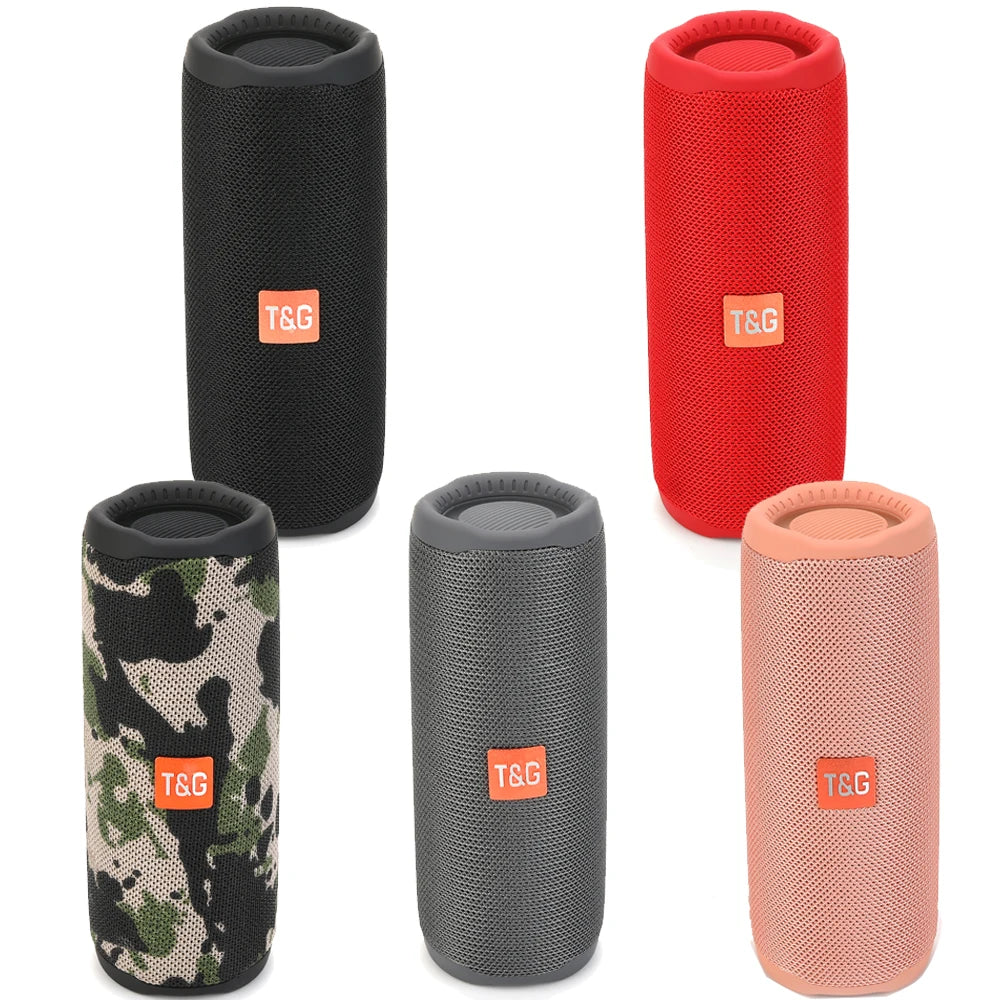 TG365 Bluetooth Speaker – Dual Bass, Wireless Subwoofer, Waterproof, LED, Outdoor Boombox with FM & AUX
