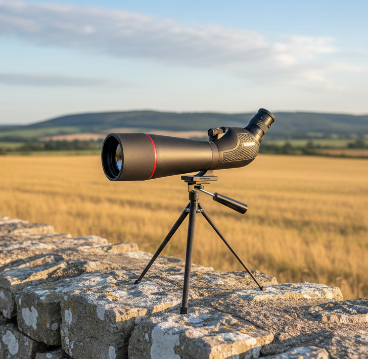 VISIONKING 20-60x80 Spotting Scope with Bak4 FMC Optics Waterproof Monocular and Tripod Bundle XL