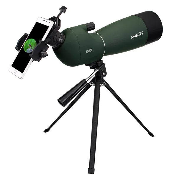 SVBONY 25-75x70 Spotting Scope Monocular Telescope FMC BAK4 Waterproof Zoom for Bird Watching