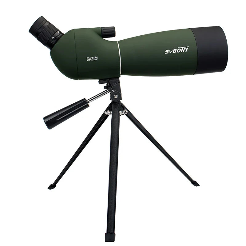 SVBONY 25-75x70 Spotting Scope Monocular Telescope FMC BAK4 Waterproof Zoom for Bird Watching
