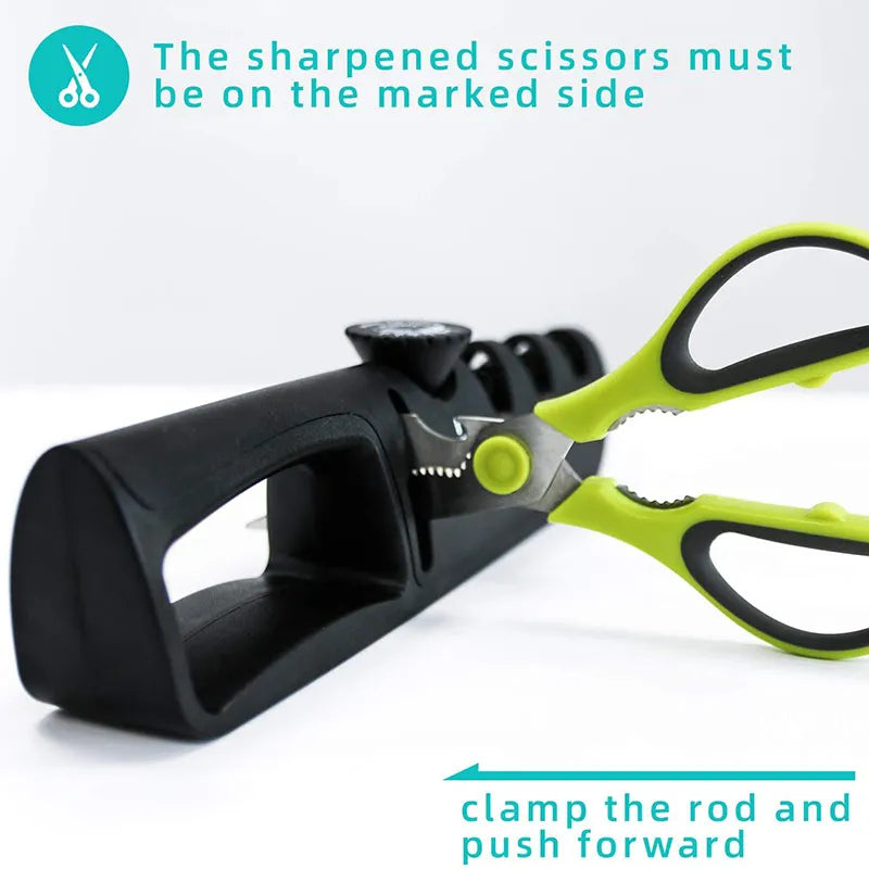 MYVIT Adjustable 4 Stage Sharpener Professional Whetstone Sharpening Tool for Knives & Scissors