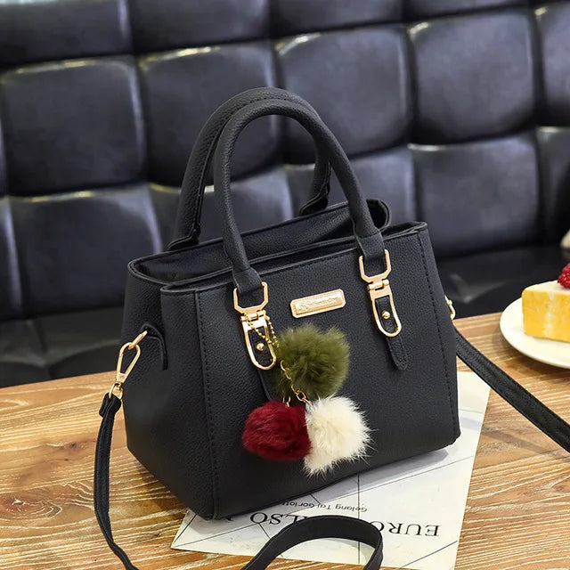 YOGODLNS Women Beading Pendant Handbag Ladies Embossed Shoulder Messenger Bag High-Quality Fashion