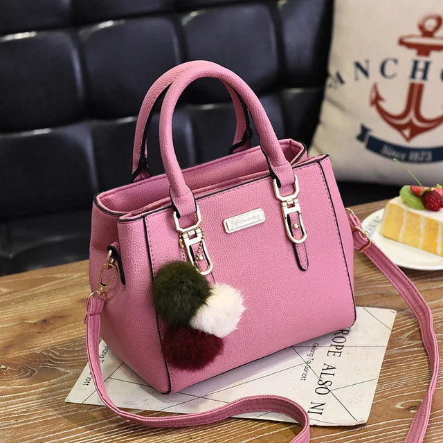 YOGODLNS Women Beading Pendant Handbag Ladies Embossed Shoulder Messenger Bag High-Quality Fashion