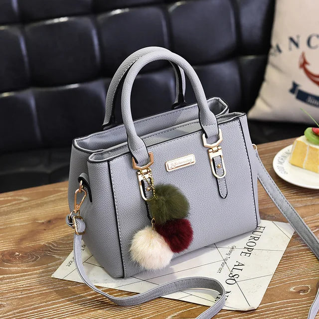 YOGODLNS Women Beading Pendant Handbag Ladies Embossed Shoulder Messenger Bag High-Quality Fashion