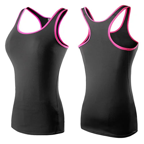 Women’s Sleeveless Backless Gym Yoga Workout Top Quick-Dry Fitness Activewear Training Shirt