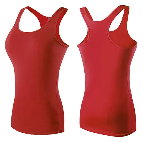 Women’s Sleeveless Backless Gym Yoga Workout Top Quick-Dry Fitness Activewear Training Shirt