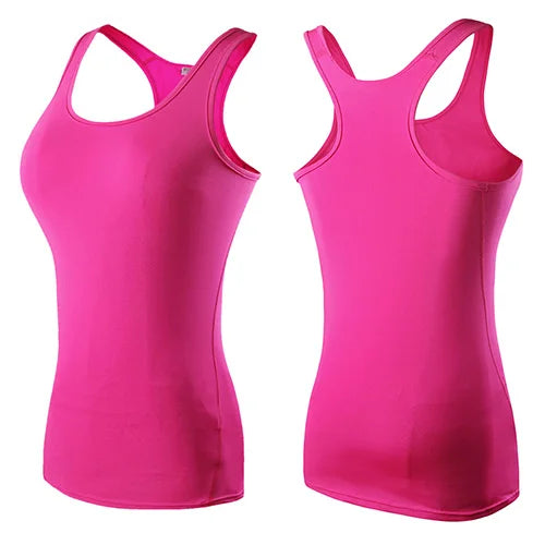 Women’s Sleeveless Backless Gym Yoga Workout Top Quick-Dry Fitness Activewear Training Shirt