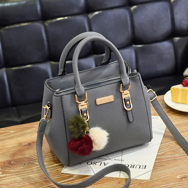 YOGODLNS Women Beading Pendant Handbag Ladies Embossed Shoulder Messenger Bag High-Quality Fashion