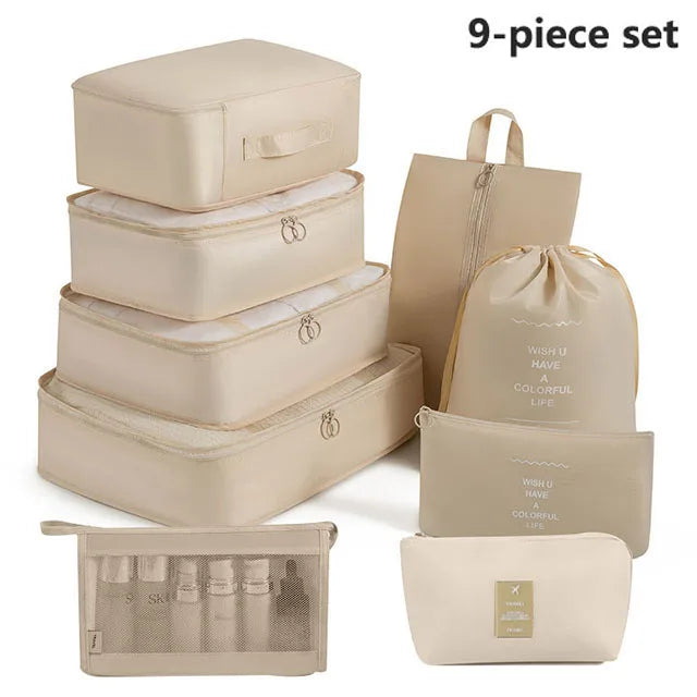 Folding Storage Bags Set for Clothes, Shoes, Toiletries | Packing Cubes for Travel, Dorms & Home