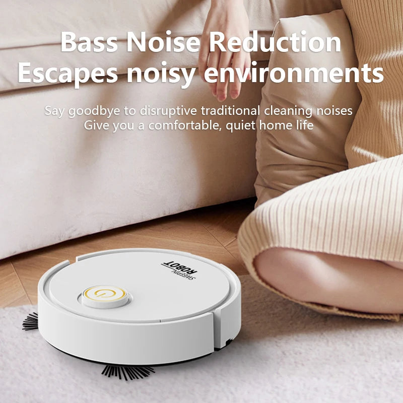 6000Pa Smart Robot Vacuum Mop 3-in-1 Strong Suction Pet Hair Cleaner for Hard Floors Carpets