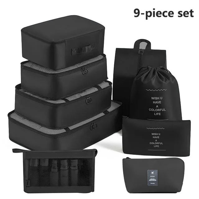 Folding Storage Bags Set for Clothes, Shoes, Toiletries | Packing Cubes for Travel, Dorms & Home