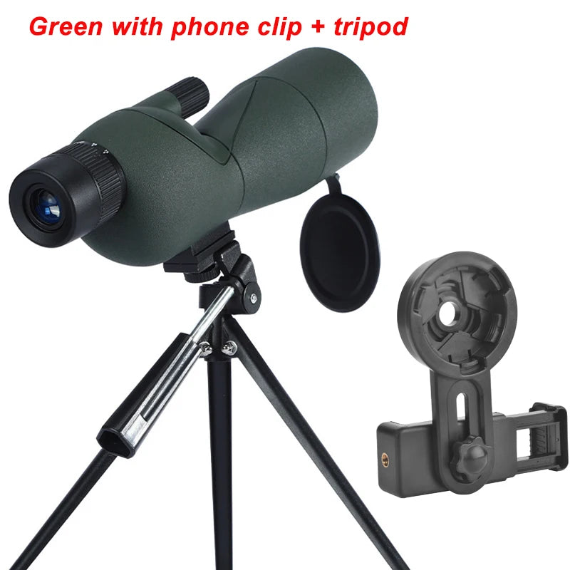 25-75x60 Zoom Spotting Scope ED Lens Monocular BAK4 Prism Telescope for Bird Watching Outdoor