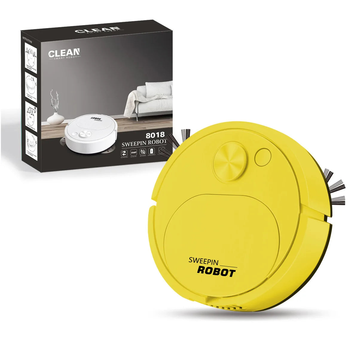 Effortless Cleaning  USB 3-in-1 Smart Robot Vacuum Cleaner – Mopping | Sweeping | Vacuuming