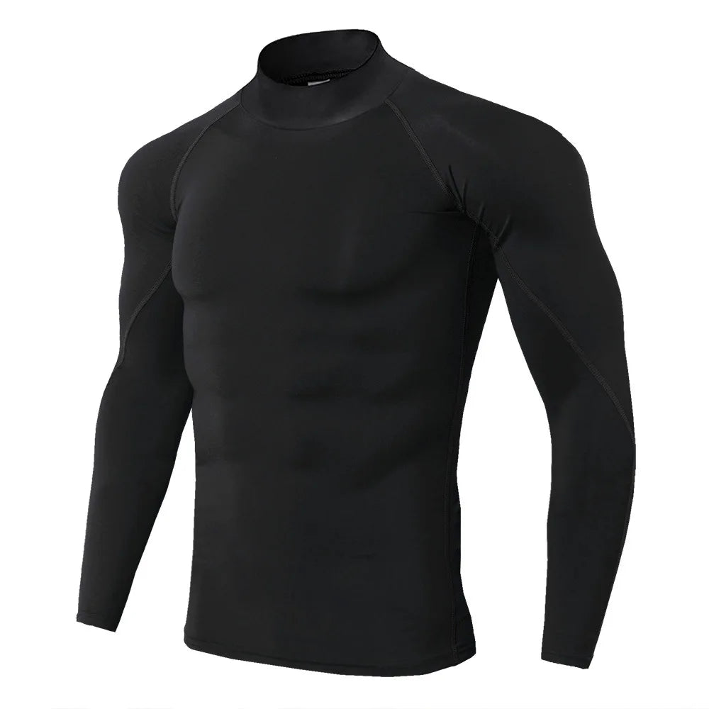 Men’s Compression Sport T-Shirt – Quick Dry, Long Sleeve Fitness Top