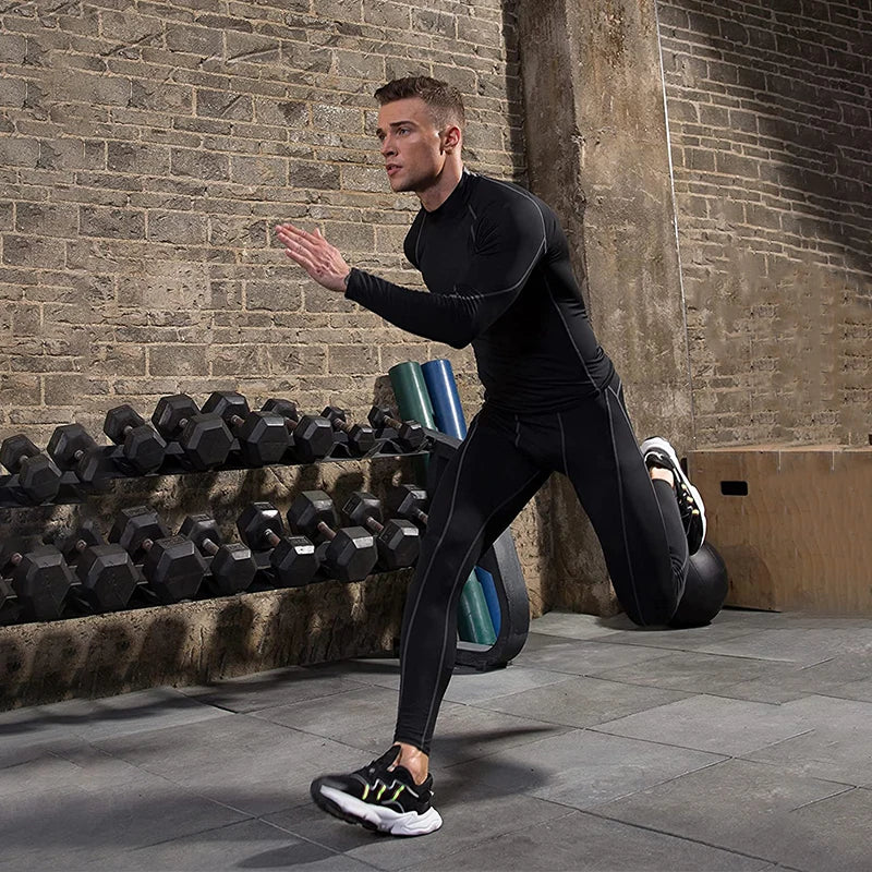 Men’s Compression Sport T-Shirt – Quick Dry, Long Sleeve Fitness Top