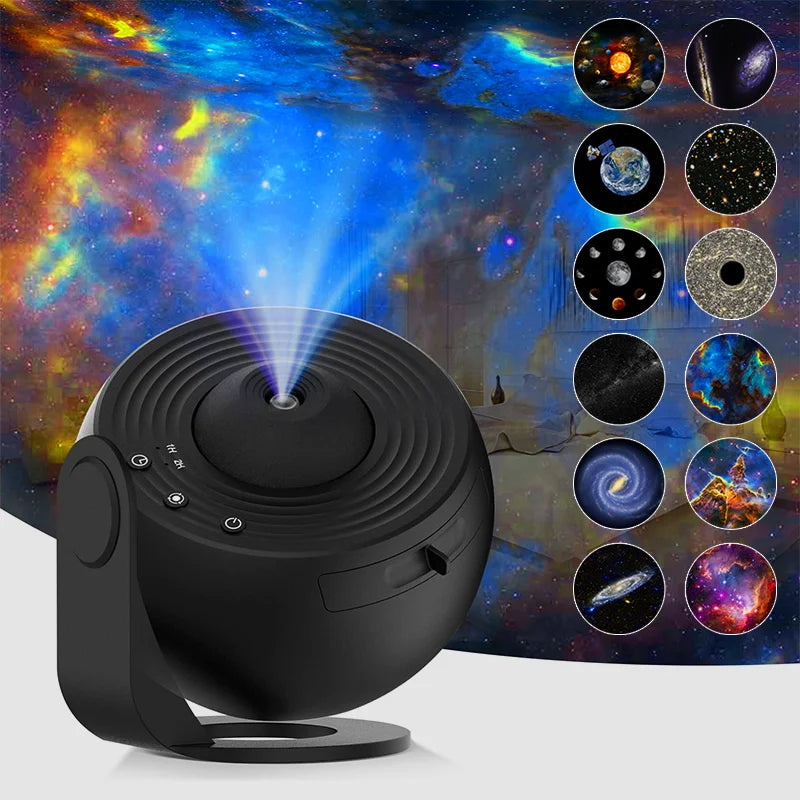 Night Light Galaxy Projector 360° Rotating Starry Sky Lamp for Bedrooms, Weddings & Valentines Gifts