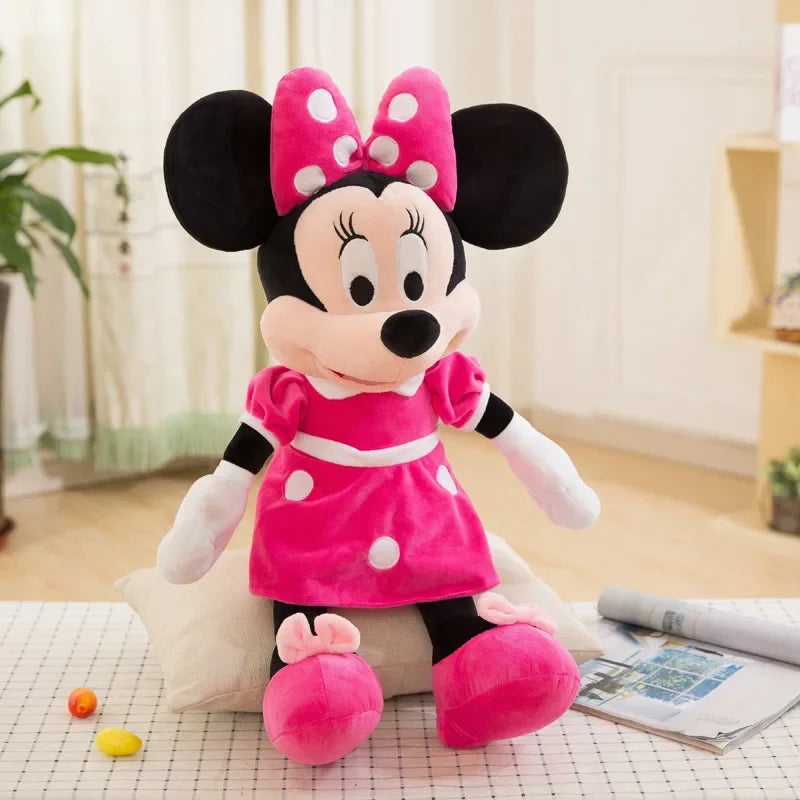 Mickey Minnie Plush Dolls Soft Stuffed Toys Birthday Christmas Gift Cute Collectible Doll