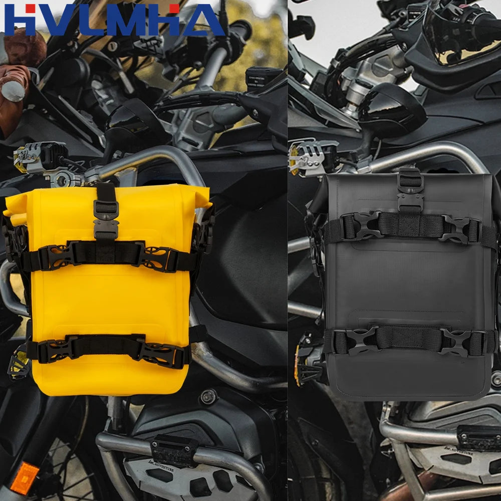 Waterproof Motorcycle Crash Bar Bags for BMW R1200GS R1250GS ADV Honda NC750X CB500X Durable Storage
