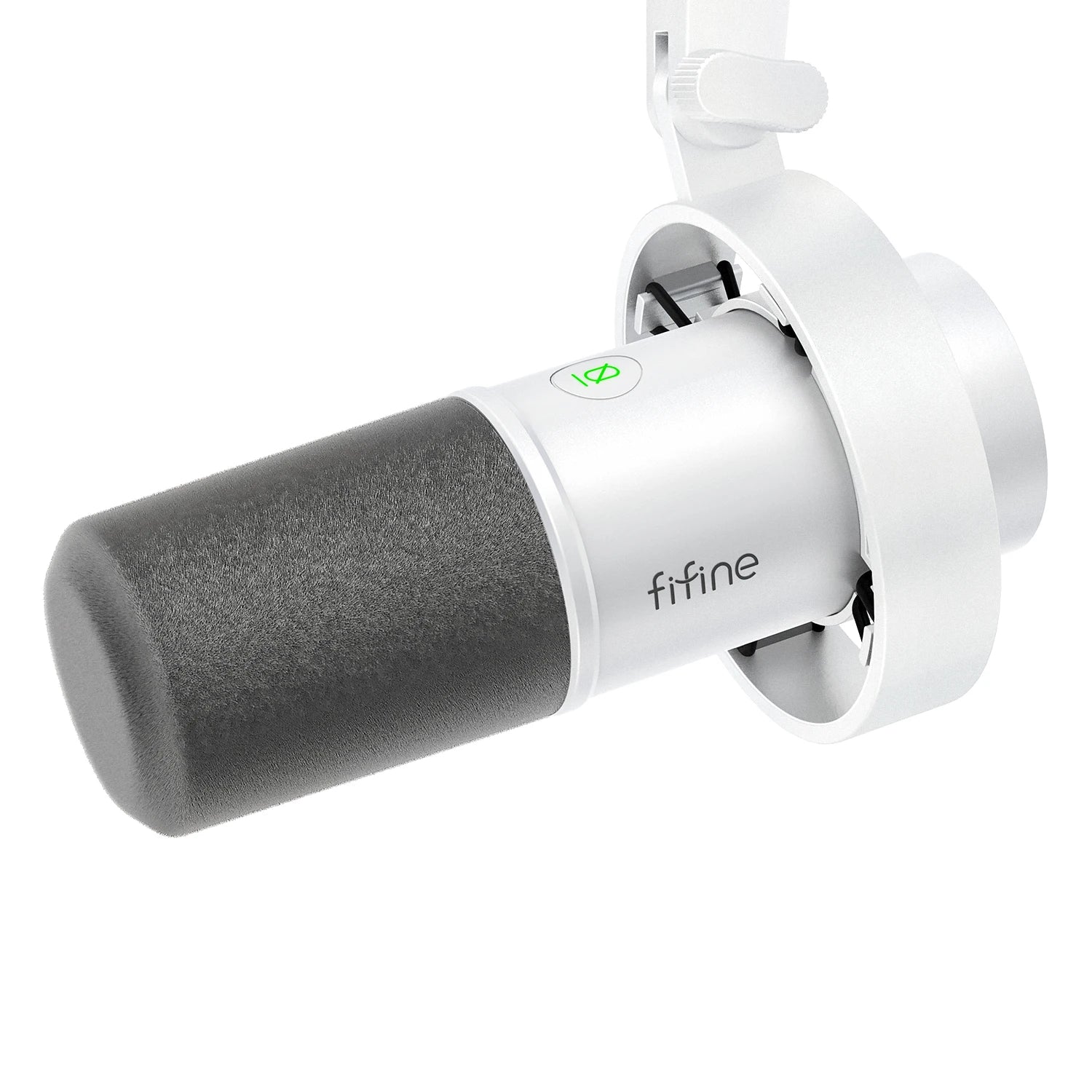 FIFINE USB/XLR Dynamic Microphone K688 with Shock Mount, Touch Mute, Monitoring for PC Recording
