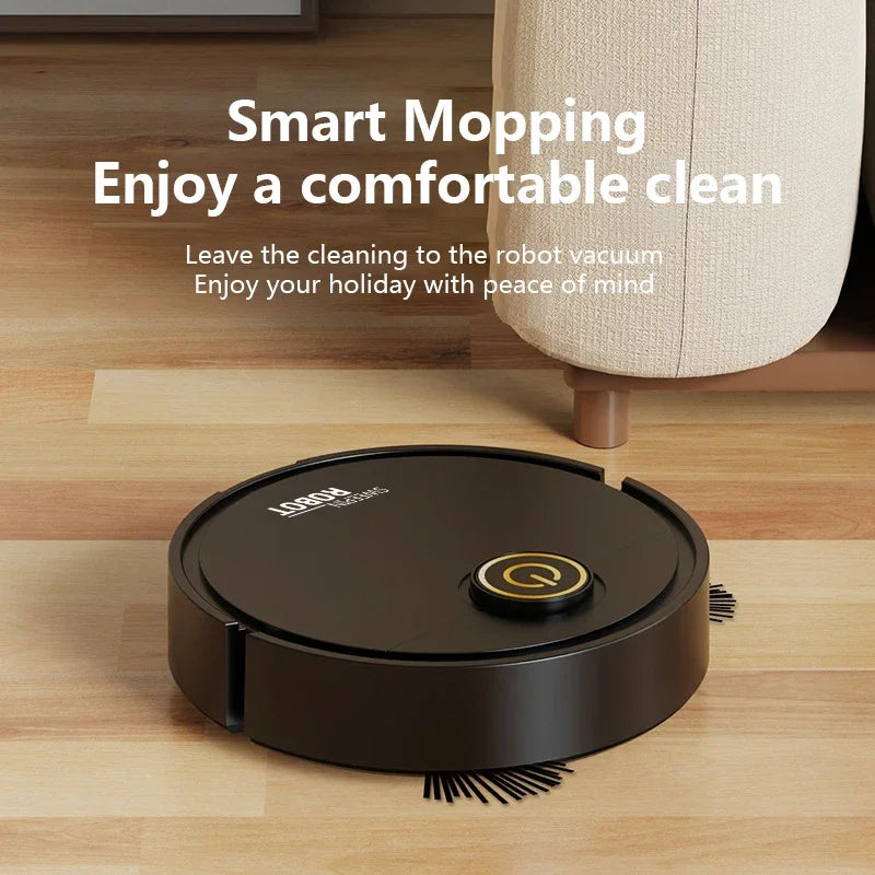 6000Pa Smart Robot Vacuum Cleaner with Mop – Pet Hair Removal, Quiet Multi-Surface Floor Cleaning
