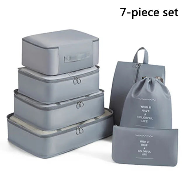 Folding Storage Bags Set for Clothes, Shoes, Toiletries | Packing Cubes for Travel, Dorms & Home