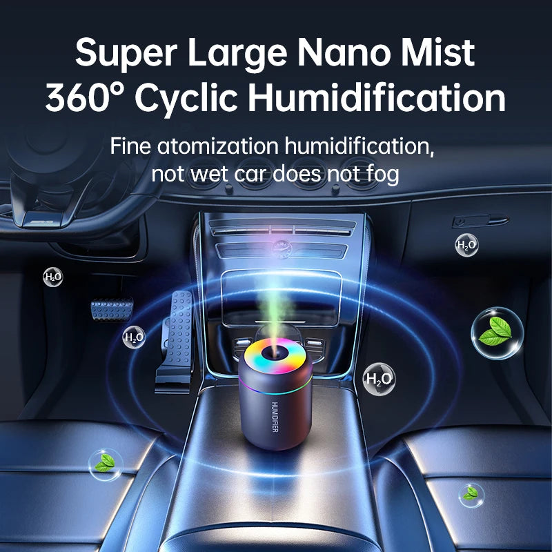 180Ml Mini Air Humidifier – Usb Aroma Diffuser & Mist Maker for Home, Car & Bedroom