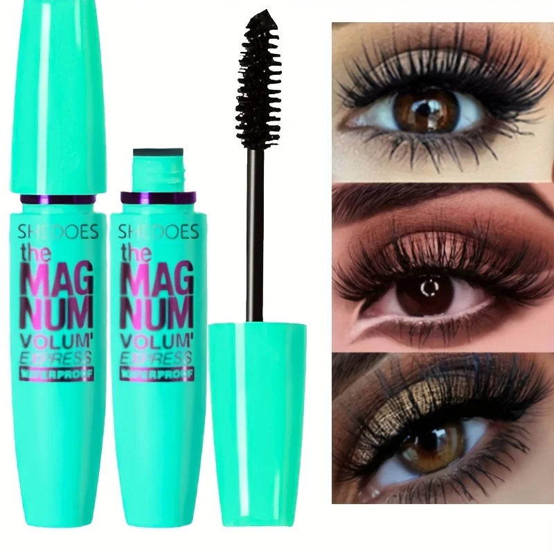4D Black Fibre Mascara Thickening Lengthening Curling Liquid Formula Full Size 10g